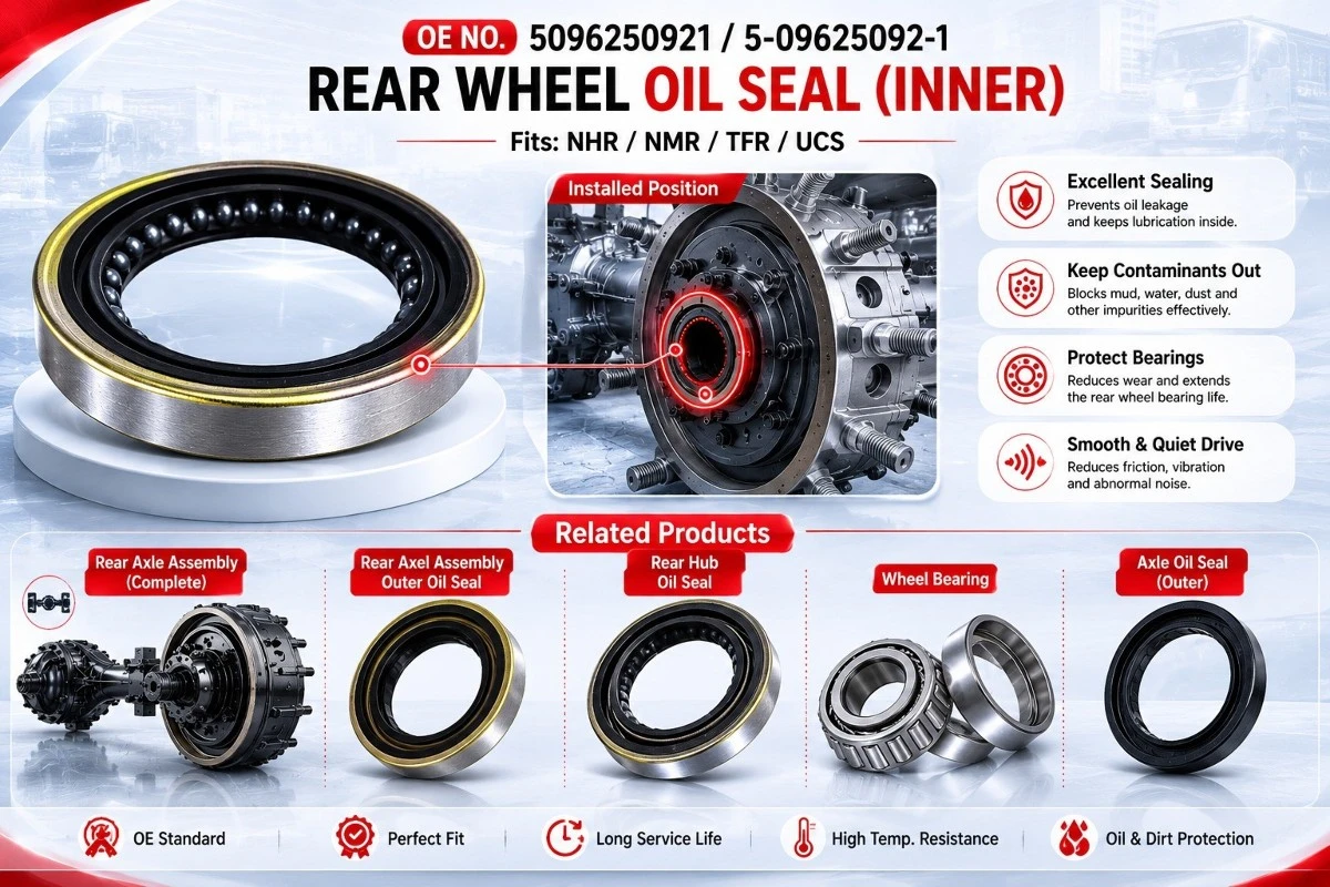 ISUZU NHR NMR TFR UCS Rear Wheel Inner Oil Seal ISUZU NHR NMR TFR UCS Rear Wheel Inner Oil Seal