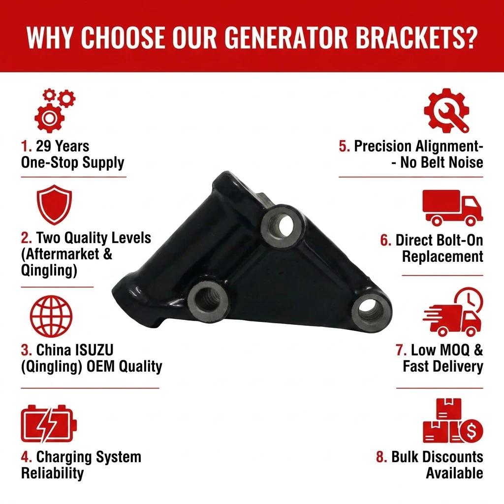 8970758840 8-97075884-2 Generator Bracket Suitable For ISUZU NKR NPR 700P
